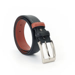 Load image into Gallery viewer, RL Drymill Dual Colour Leather Formal Belt for Men - Walletsnbags
