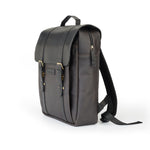 Load image into Gallery viewer, SAMOI LEATHER BROOK CANVAS LEATHER BACKPACK - Walletsnbags