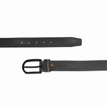 Load image into Gallery viewer, Hard Wax Creased With Black Buckle Leather Belt for men