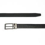 Load image into Gallery viewer, RL Croco Reversible Leather Formal Belt For Men - Walletsnbags