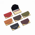 Load image into Gallery viewer, Metallic Leather Cover Card Holder