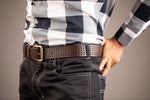 Load image into Gallery viewer, Roller Buckle Leather Belt For Men