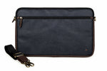 Load image into Gallery viewer, SAMOI Nomad 13 Inch & 15 Inch Laptop Sleeve Bag for Men & Women | Water Resistant Waxed Canvas & Genuine Leather | Laptop Case with Shoulder Strap, Trolley Sleeve & YKK Zipper