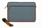 Load image into Gallery viewer, SAMOI Nomad 13 Inch & 15 Inch Laptop Sleeve Bag for Men & Women | Water Resistant Waxed Canvas & Genuine Leather | Laptop Case with Shoulder Strap, Trolley Sleeve & YKK Zipper