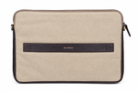 Load image into Gallery viewer, SAMOI Nomad 13 Inch & 15 Inch Laptop Sleeve Bag for Men & Women | Water Resistant Waxed Canvas & Genuine Leather | Laptop Case with Shoulder Strap, Trolley Sleeve & YKK Zipper
