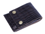 Load image into Gallery viewer, Rustic Leather Double Button Cut Edge Wallet