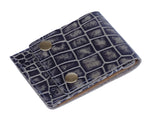 Load image into Gallery viewer, Rustic Leather Double Button Cut Edge Wallet