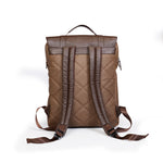 Load image into Gallery viewer, SAMOI LEATHER BROOK CANVAS LEATHER BACKPACK - Walletsnbags