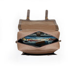 Load image into Gallery viewer, SAMOI LEATHER BROOK CANVAS LEATHER BACKPACK - Walletsnbags