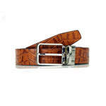 Load image into Gallery viewer, RL Croco Printed Reversible Leather Belt for Men - Formal Wear - Walletsnbags