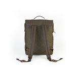 Load image into Gallery viewer, SAMOI LEATHER BROOK CANVAS LEATHER BACKPACK - Walletsnbags