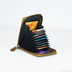 Load image into Gallery viewer, RL Zipper Leather Card Holder - Walletsnbags