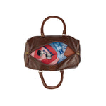 Load image into Gallery viewer, Stylish Croco Print Duffle Bag with Shoe Compartment | Brass Fittings | Dual Carry Handle & Shoulder Strap | Unisex Travel, Gym, Weekend Bag - Walletsnbags
