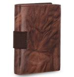 Load image into Gallery viewer, Creased Leather Tri Fold Mens Wallet