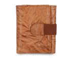 Load image into Gallery viewer, Creased Leather Tri Fold Mens Wallet
