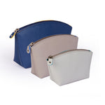 Load image into Gallery viewer, RL Cut Edge Travel Pouch Set of 3 - Premium with Color Cut Edge Material - Perfect for Organizing Toiletries, Cosmetics, and Accessories