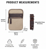 Load image into Gallery viewer, SAMOI Crossbody Sling Bag | Genuine Leather & Waxed Canvas | Unisex Travel Bag with Multi-Pocket