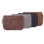 Load image into Gallery viewer, RL Gusset Full Zip Unisex Leather Card Holder - WALLETSNBAGS