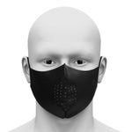 Load image into Gallery viewer, RL 81 Floater Leather Face Mask for anti pollution/anti dust /Biker outdoor With Changeable anti bacterial Filters - Qty 1 pc - WALLETSNBAGS