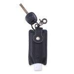 Load image into Gallery viewer, Walletsnbags RL Hand Sanitizer Holder Leather Keychain with 50ml Sanitizer Bottle - WALLETSNBAGS