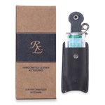 Load image into Gallery viewer, Walletsnbags RL Hand Sanitizer Holder Leather Keychain with 50ml Sanitizer Bottle - WALLETSNBAGS