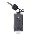 Load image into Gallery viewer, Walletsnbags RL Hand Sanitizer Holder Leather Keychain with 50ml Sanitizer Bottle - WALLETSNBAGS