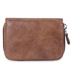 Load image into Gallery viewer, RL Gusset Full Zip Unisex Leather Card Holder - WALLETSNBAGS