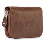 Load image into Gallery viewer, RL Gusset Full Zip Unisex Leather Card Holder - WALLETSNBAGS