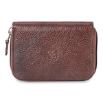 Load image into Gallery viewer, RL Gusset Full Zip Unisex Leather Card Holder - WALLETSNBAGS