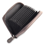 Load image into Gallery viewer, RL Gusset Full Zip Unisex Leather Card Holder - WALLETSNBAGS