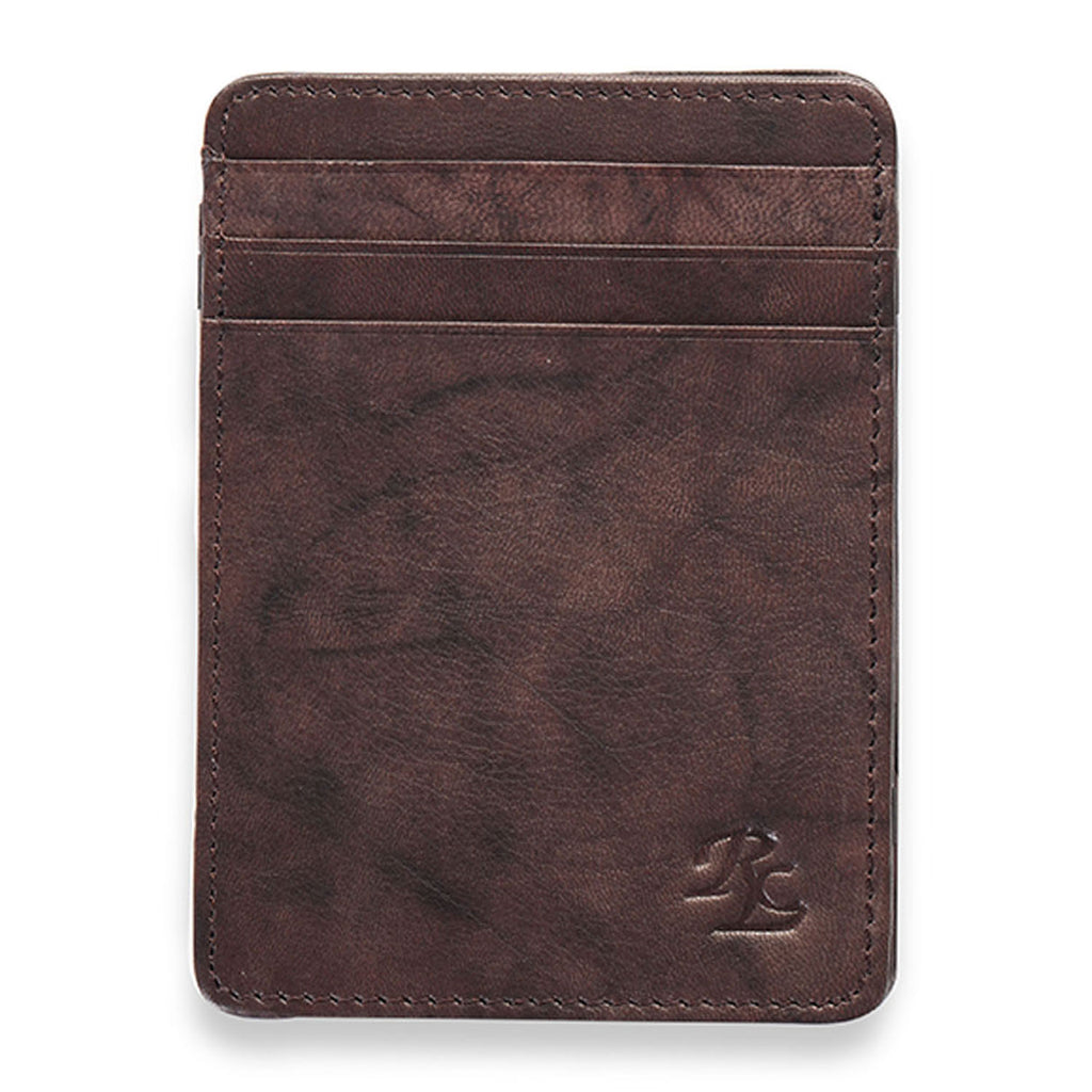 RL Leather Magic Card Holder - WALLETSNBAGS