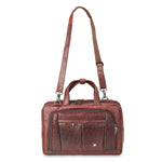 Load image into Gallery viewer, RL Full Zip Expandable Leather Messenger Laptop Bags15.6 Inch - WALLETSNBAGS