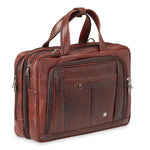 Load image into Gallery viewer, RL Full Zip Expandable Leather Messenger Laptop Bags15.6 Inch - WALLETSNBAGS
