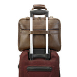 Load image into Gallery viewer, RL Full Zip Expandable Leather Messenger Laptop Bags15.6 Inch - WALLETSNBAGS