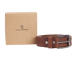 Load image into Gallery viewer, Formal Oillpullup Rib & Emboss Leather Mens belt - WALLETSNBAGS