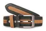 Load image into Gallery viewer, RL Nubuck middle rib formal leather mens belt - WALLETSNBAGS