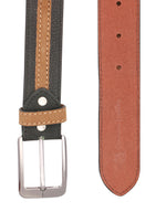 Load image into Gallery viewer, RL Nubuck middle rib formal leather mens belt - WALLETSNBAGS