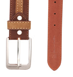 Load image into Gallery viewer, RL Nubuck middle rib formal leather mens belt - WALLETSNBAGS