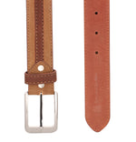 Load image into Gallery viewer, RL Nubuck middle rib formal leather mens belt - WALLETSNBAGS