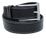 Load image into Gallery viewer, Novapull ribbed & stitched Leather Mens belt - WALLETSNBAGS