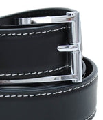 Load image into Gallery viewer, Novapull ribbed & stitched Leather Mens belt - WALLETSNBAGS