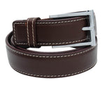 Load image into Gallery viewer, Novapull ribbed & stitched Leather Mens belt - WALLETSNBAGS