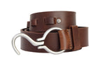 Load image into Gallery viewer, RL S Buckle Leather Mens Belt - WALLETSNBAGS