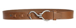 Load image into Gallery viewer, RL S Buckle Leather Mens Belt - WALLETSNBAGS