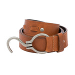 Load image into Gallery viewer, RL S Buckle Leather Mens Belt - WALLETSNBAGS