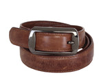 Load image into Gallery viewer, RL Crackle Leather Slimline Belt 25MM - WALLETSNBAGS