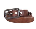 Load image into Gallery viewer, RL Crackle Leather Slimline Belt 25MM - WALLETSNBAGS