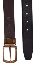 Load image into Gallery viewer, RL LIZARD PRINT REVERSIBLE FORMAL LEATHER BELT - WALLETSNBAGS