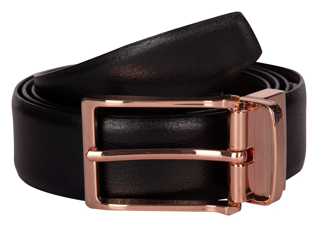 RL LC Reversible Formal Leather Belt - WALLETSNBAGS