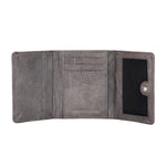 Load image into Gallery viewer, Basic Buttoned Leather Tri Fold Wallet - WALLETSNBAGS